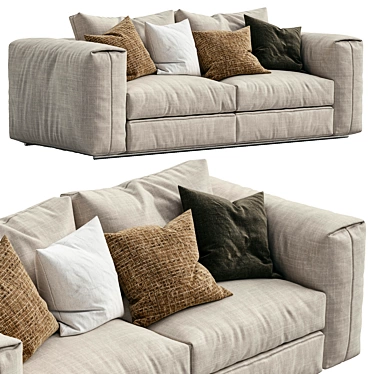 Flexform Asolo Sofa: Contemporary Elegance for Your Living Space 3D model image 1 