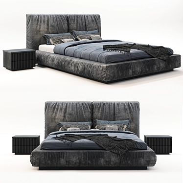 Comfort Sleep Bed 3D model image 1 