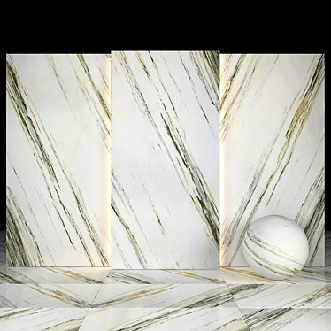Elegant Oriental Volakas Marble 3D model image 1 