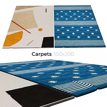 Stylish Interior Carpets 3D model image 1 