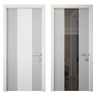 Sleek and Stylish Door Design 3D model image 1 