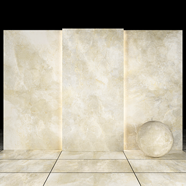 Platinum White Stone: 5 Texture Maps 3D model image 1 