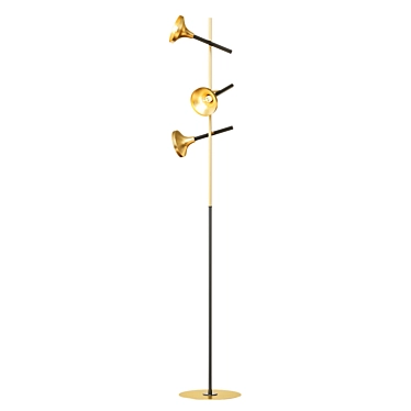 Golden Glow: Hamilton Conte Tilda 2667 floor lamp 3D model image 1 