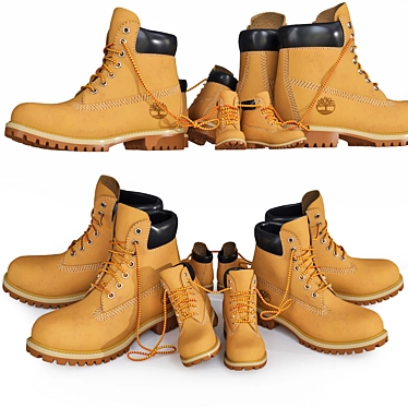 Timberland Waterproof Nubuck Boots 3D model image 1 