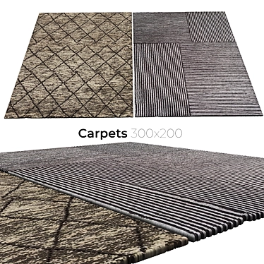 Elegant Interior Carpets 3D model image 1 