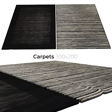 Stylish Interior Carpets 3D model image 1 