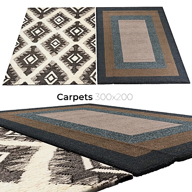 Elegant Interior Carpets 3D model image 1 