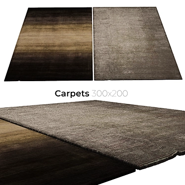 Stylish Interior Carpets 3D model image 1 