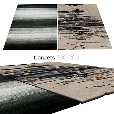 Stylish Carpets for Interior 3D model image 1 