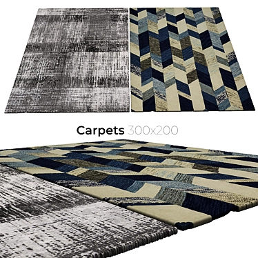 Elegant Interior Carpets 3D model image 1 