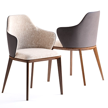 Modrest Megan Modern Beige & Gray Dining Chair