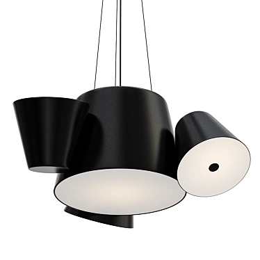 Modern Cone Pendant Lights: Adela 3D model image 1 