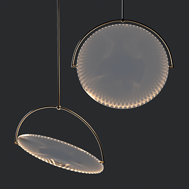 Kepler Suspension Lamp: Elegant Illumination 3D model image 1 