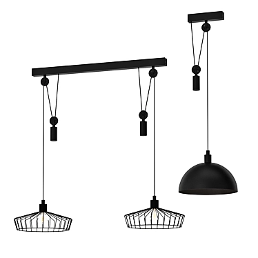 Elegant Winkworth Pendant Lighting 3D model image 1 