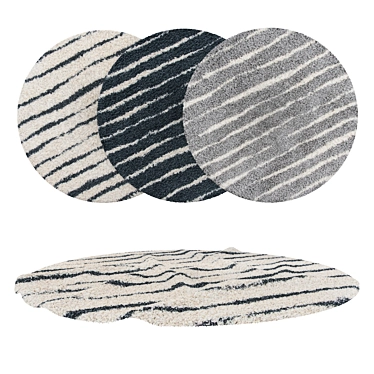 Versatile Round Carpets Set 3D model image 1 