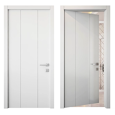 Sleek 3D Door Design 3D model image 1 