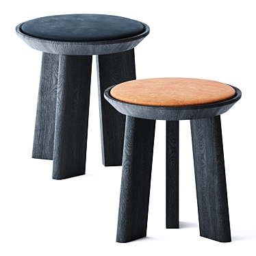  Stylish Mimi Stool: Perfectly Petite 3D model image 1 