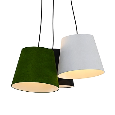 Cristobal Triple Pendant Light 3D model image 1 