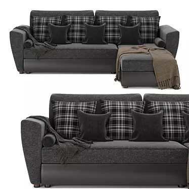 Comfortable and Stylish Malta 1 DU Sofa 3D model image 1 