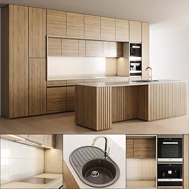 Modern Kitchen Hood 3D model image 1 