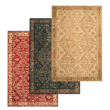 Luxury Rug Set | High-Quality Textures 3D model image 1 