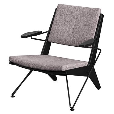 Minimalist Toggle Easy Chair 3D model image 1 