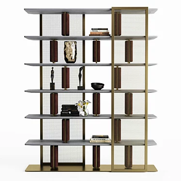 Modern Maxima Bookcase: Versatile Storage Solution 3D model image 1 
