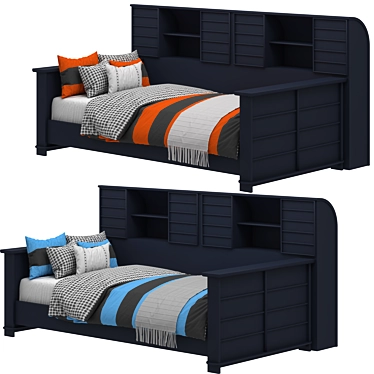 Dual-Tone Archive Bed 3D model image 1 