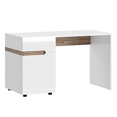 Minimalist Linate Writing Desk - Stylish and Functional 3D model image 1 