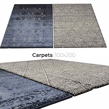 Stylish Interior Carpets 3D model image 1 