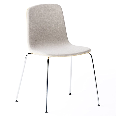 Aavo Upholstered Stackable Chair: Versatile Elegance 3D model image 1 