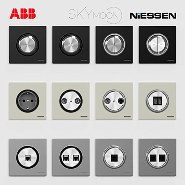 ABB Niessen SKY Moon switches and sockets