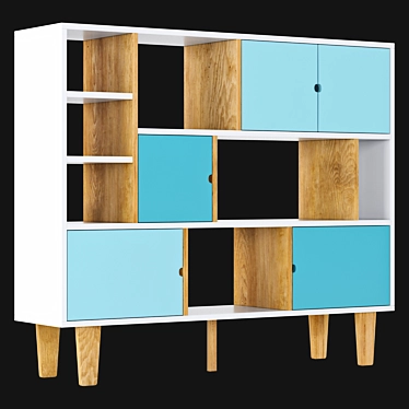 Oslo Nursery Chest of Drawers - Stylish & Functional 3D model image 1 
