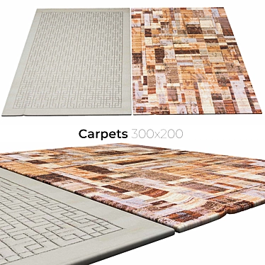 Luxurious Home Decor Rugs 3D model image 1 