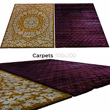 Elegant Interior Carpets 3D model image 1 