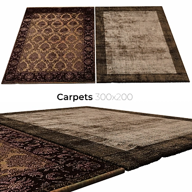 Stylish Interior Carpets 3D model image 1 