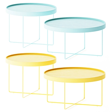 Passepartout Round Coffee Table: Sleek and Stylish 3D model image 1 