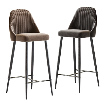 Elegant DeepHouse Bary Barstool 3D model image 1 