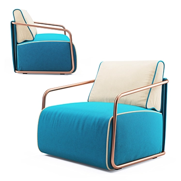 Adex Lounge Armchair: Chic, Comfortable, and Stylish 3D model image 1 