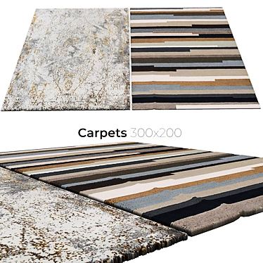 Stylish Interior Carpets 3D model image 1 