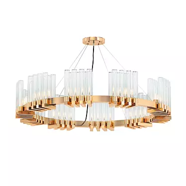 Modern Glass Decor Fountain Chandelier 3D model image 1 