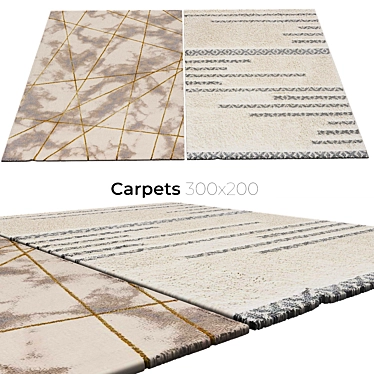 Stylish Interior Carpets 3D model image 1 