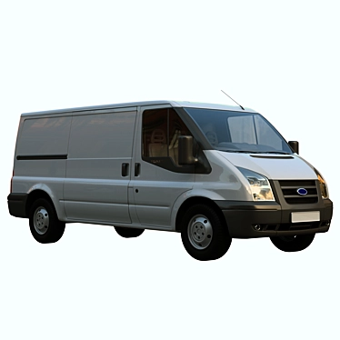 Title: Ford Transit 2006-2014, Medium Base, Low, Cargo Van 3D model image 1 