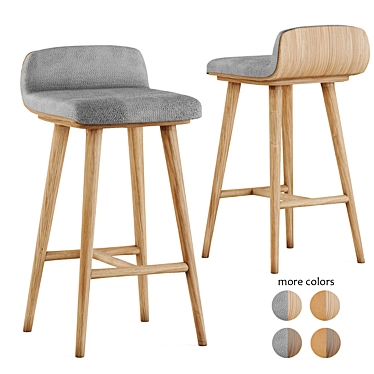 Sleek Sede Stool: Modern Elegance for Any Space 3D model image 1 