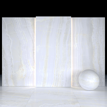 Elegant Lumina White Marble: 10 Textures 3D model image 1 