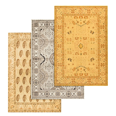 Luxury Carpet Set: High-Quality Textures 3D model image 1 