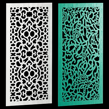 Decorative Panel Collection: Set of 13 3D model image 1 