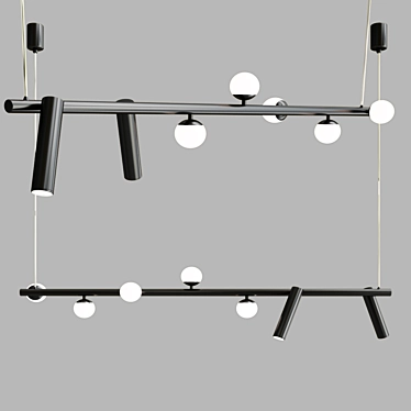 Sleek SNOTRA Lighting Collection 3D model image 1 