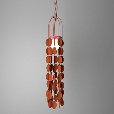 Melodious Clay Pendant Lamp 3D model image 1 