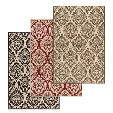 High-Quality Carpets Set 3D model image 1 